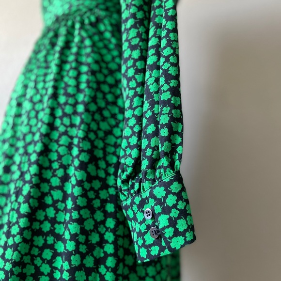 ❌SOLD❌ Charming Floral Midi Shirt Dress Tie Belt - Picture 11 of 16